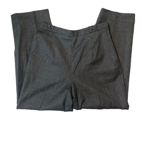 Vintage Talbots made Of Italian Fabric 100% Wool Pants Gray Women's Size 10 - Picture 1 of 15